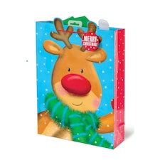 Christmas Reindeer Design Christmas Extra Large Gift Bag