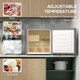 image 4 of HOMCOM 35L Tabletop Freezer with Adjustable Temperature Wire Shelf Grey