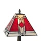 image 4 of Set of 2 Avon - Tiffany Coloured Glass 39cm Table Lamps