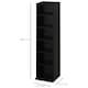 image 7 of HOMCOM Set of 2 CD Storage Units with Adjustable Shelves Black