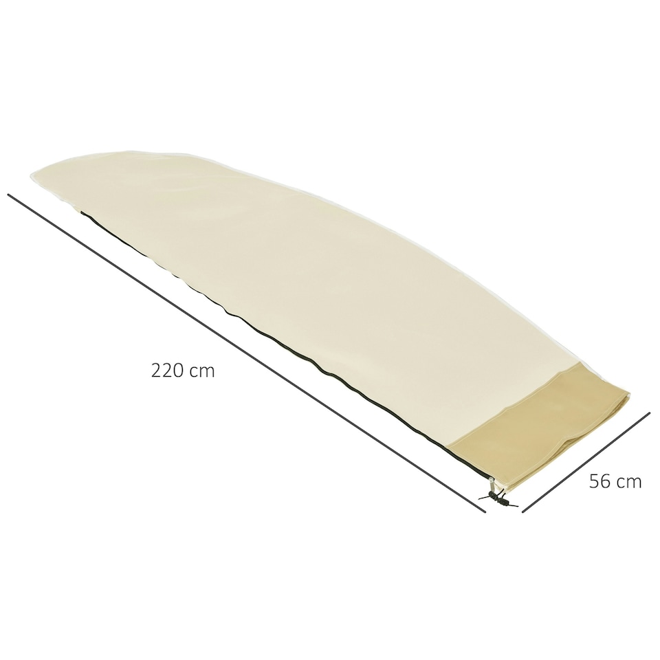 image 1 of Outsunny Outdoor Parasol Cover Umbrella Garden Furniture Protection Wind Rain