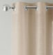 image 2 of Pair of Crete Natural Luxury Linen Look Sheer Panels with Eyelet Header 183 CM