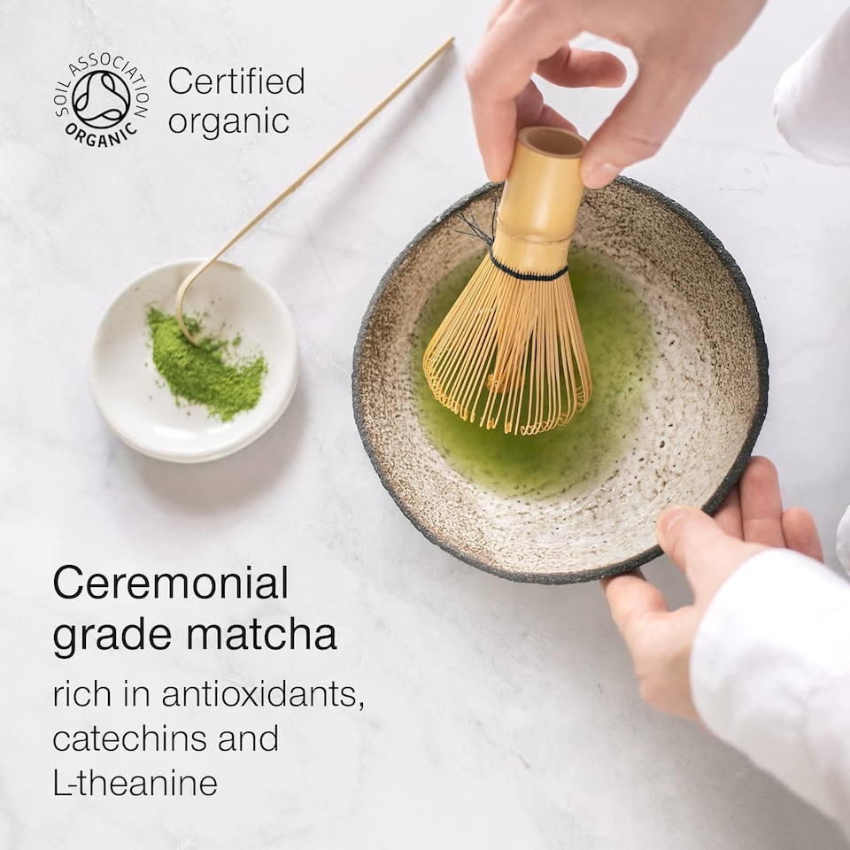 image 1 of SuperSelf Organic Matcha Green Tea Powder Ceremonial Grade 120g