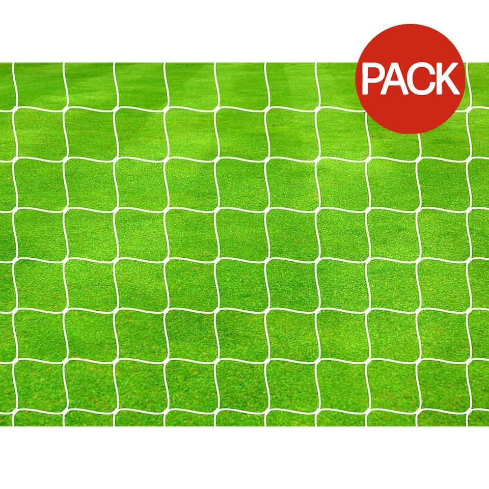 Precision Pro Braided Football Net (Pack Of 2) - White - 6ft x 12ft