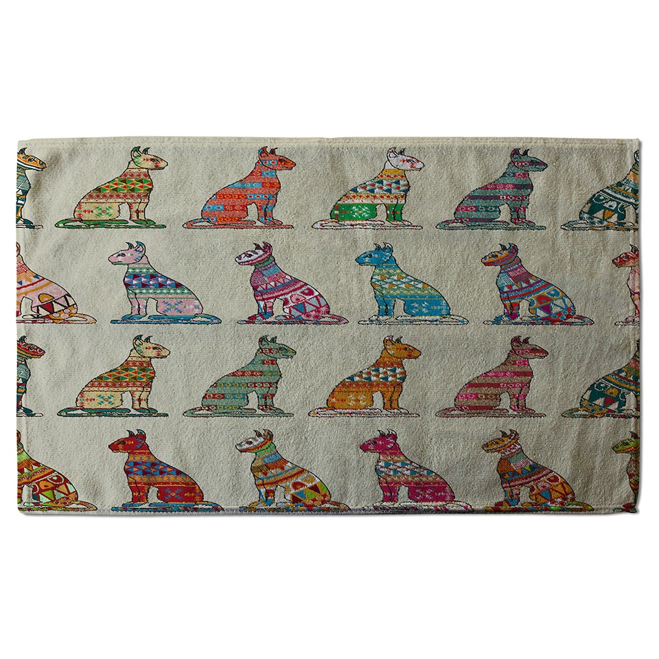 image 1 of Egyptian Cats Soft Bath Towel | Multi