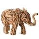 image 1 of Naturecraft Resin Driftwood Collection Elephant Figurine Brown