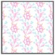 image 4 of Pink & blue flower design (Picture Frame) White | XS