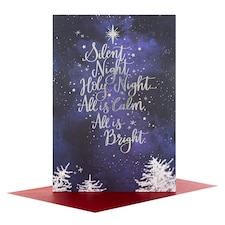 Hallmark Peaceful Christmas Medium Card 'Silent Night'