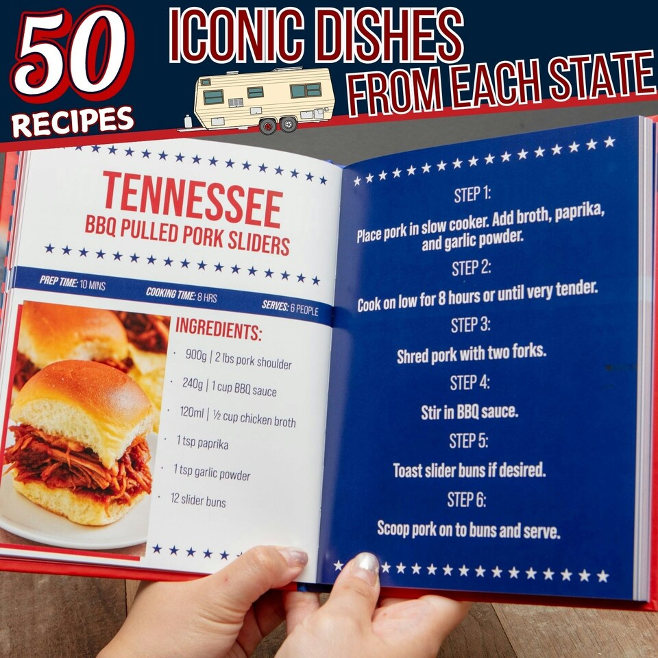 image 1 of Easy Eats USA Road Trip Recipes Book - BBQ & More