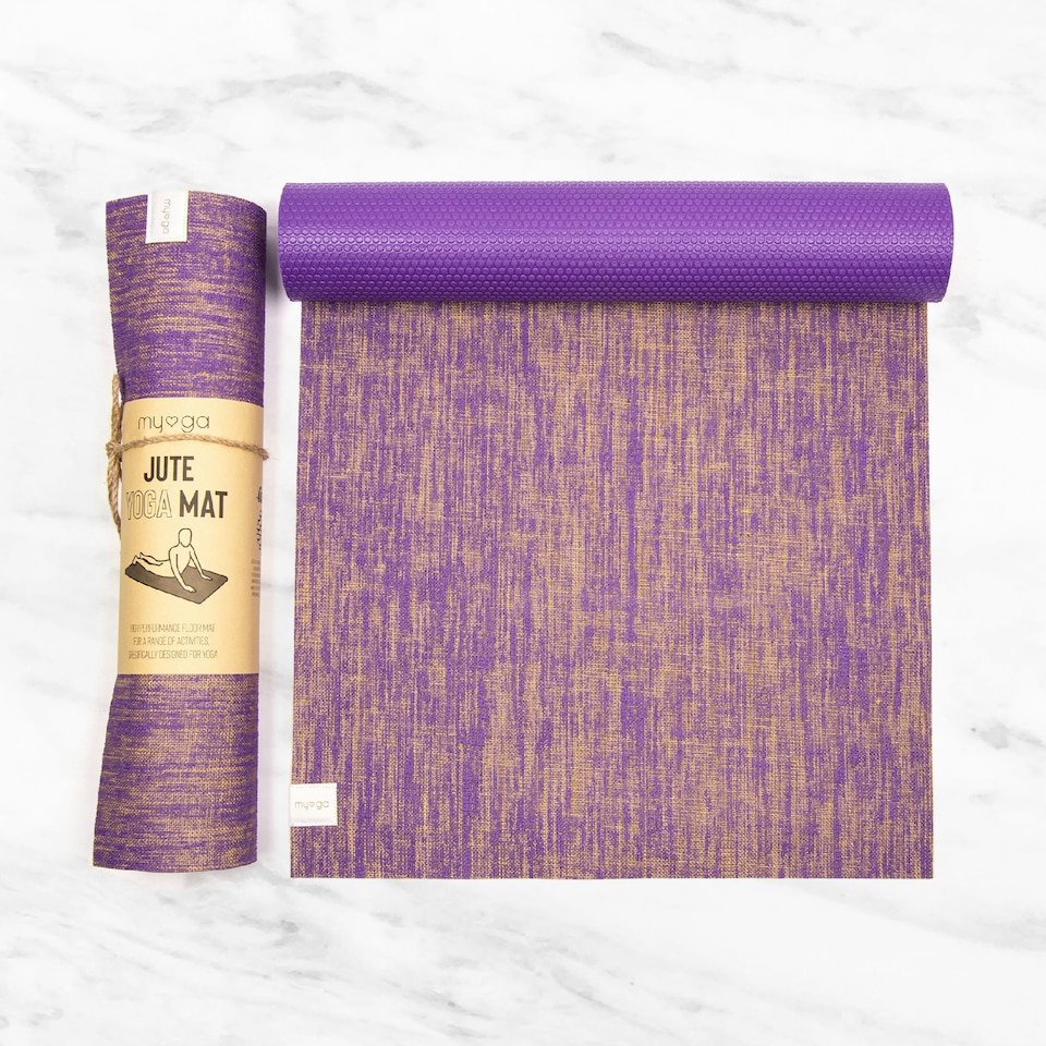 image 1 of Myga Jute Mat - Purple