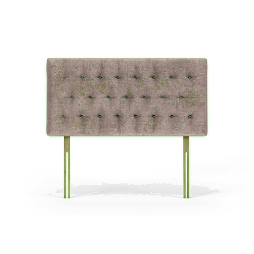 Lona Mink Naples Velvet Headboard King Size N/A