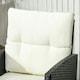 image 8 of Outsunny 6 Pieces Rattan Garden Furniture Sofa Set, White