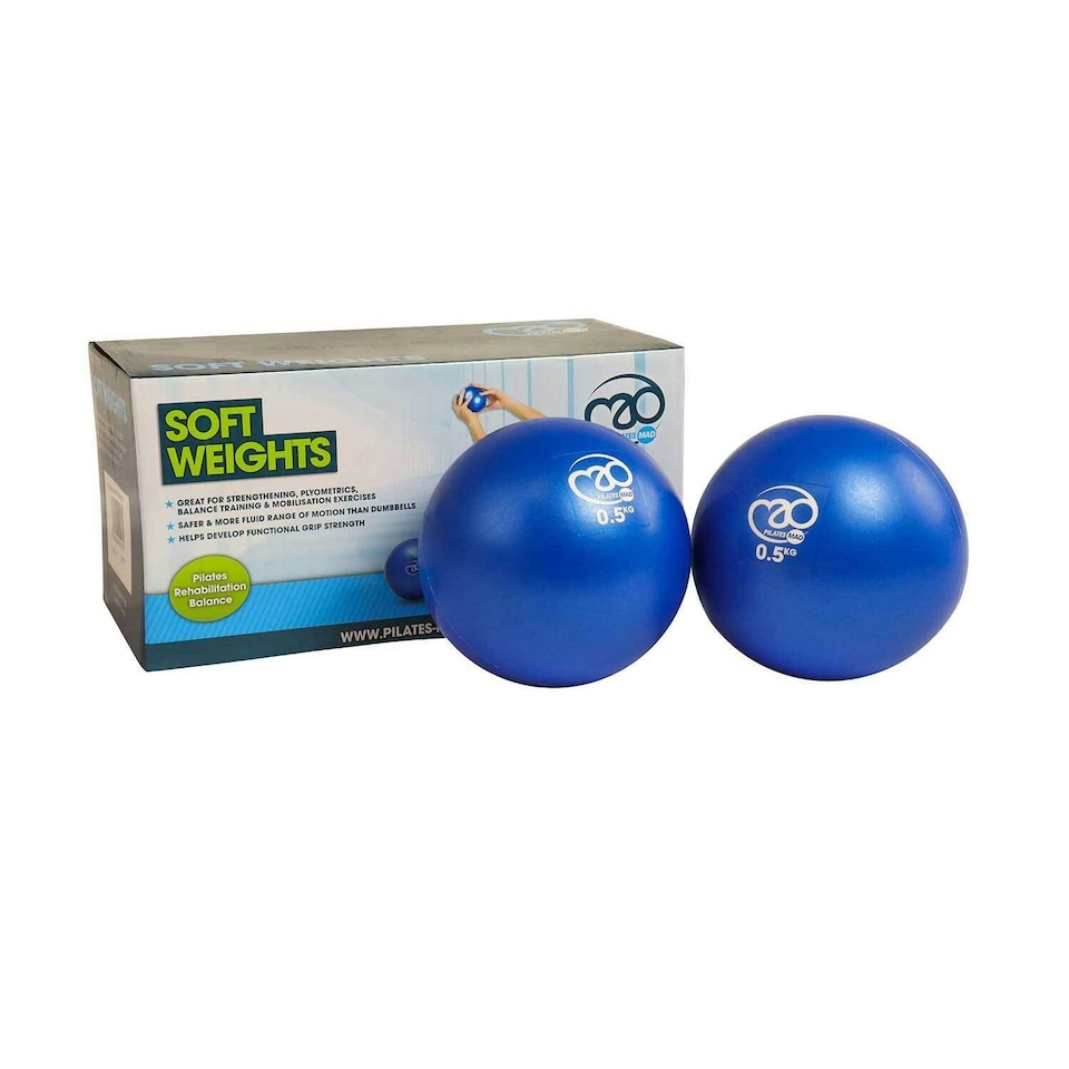 image 1 of Pilates-Mad Soft Weights (Pack Of 2) - Blue - 1kg