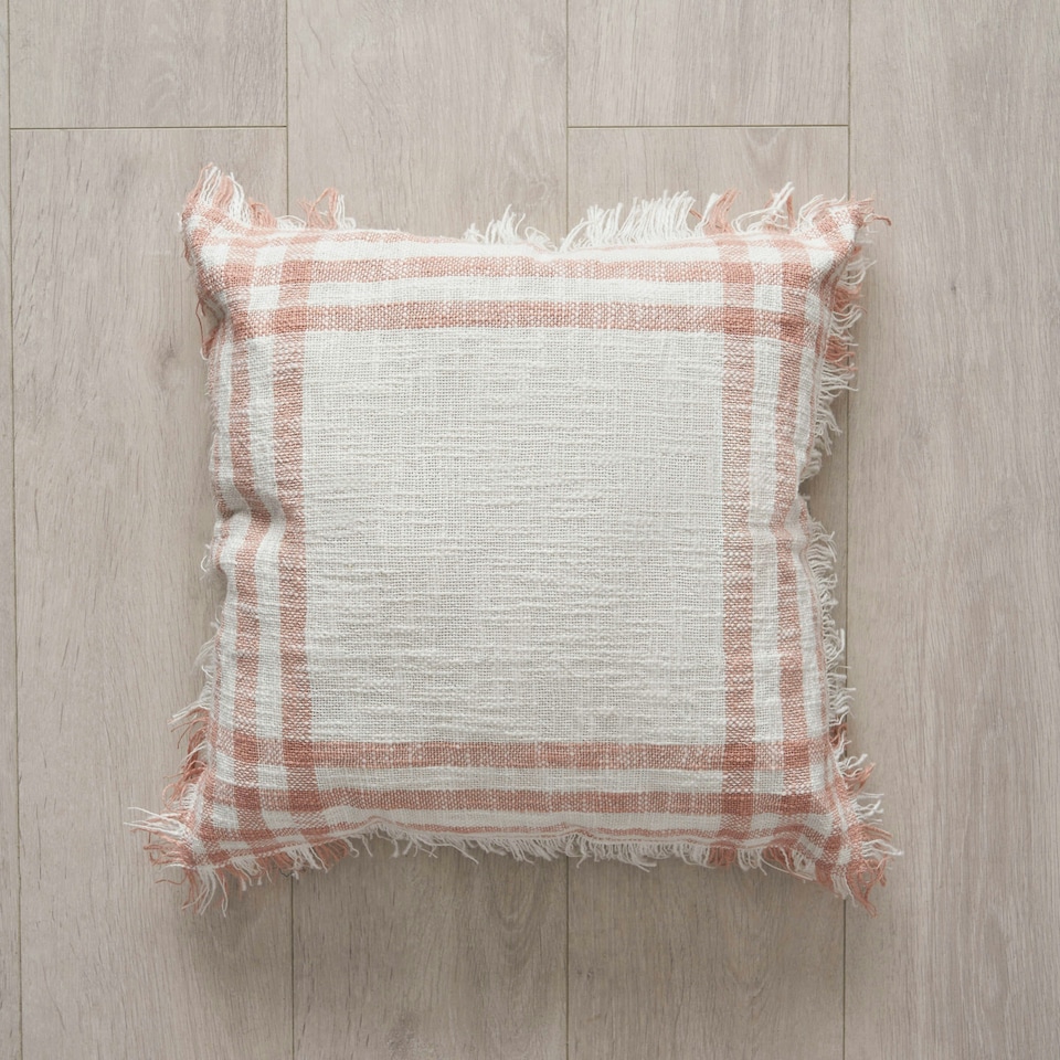 image 1 of BHS Tula Check Cushion, Pink