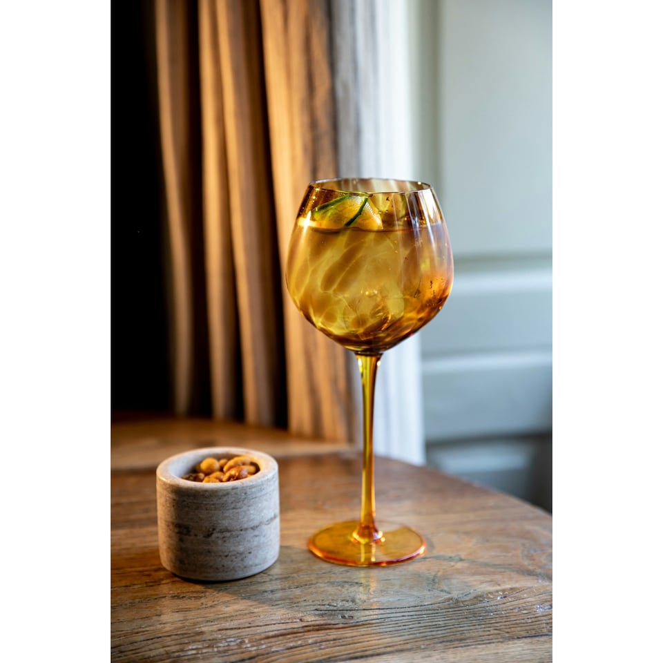 image 1 of BarCraft Tortoiseshell Pattern Gin Glasses Gift Box Set of 2