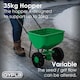 image 3 of Heavy Duty Rock Salt Grit Grass Seed Spreader 35KG Capacity