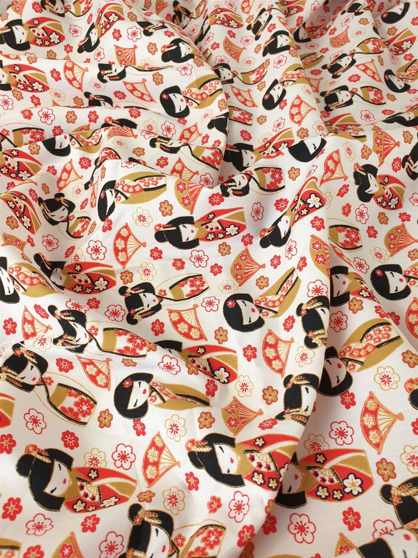 Rose and Hubble White 100% Cotton Poplin Dressmaking Fabric, 112.5cm / 44" Wide - per metre