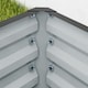 image 9 of Outsunny Set of 2 Raised Garden Bed, Outdoor Planter Box with Galvanised Steel Frame for Growing Vegetables, Flowers and Herbs, 110 x 50 x 30 cm, Light Grey