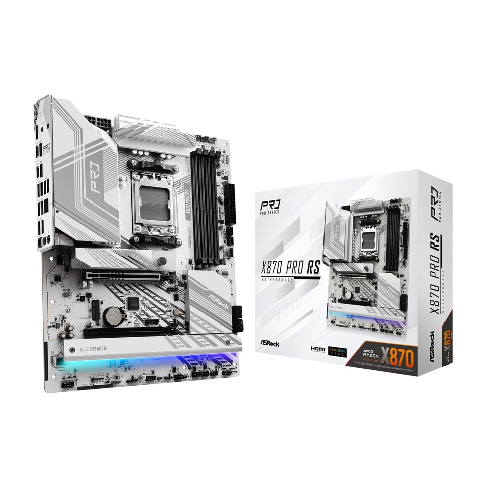 image 1 of Asrock X870 PRO RS ATX AMD Socket AM5 DDR5 Motherboard