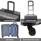 image 2 of Flight Knight Premium Lightweight Suitcase - Built-in Side Lock - 8 Spinner Wheels - ABS Hard Shell Carry On Or Check in Luggage - 100 Airlines Approved | Grey | Anthracite | Large