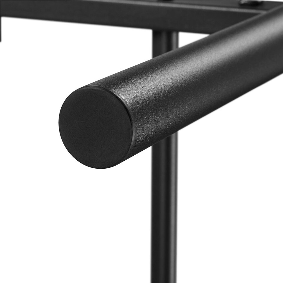 image 1 of Yaheetech 3ft Single Vintage Iron Platform Bed with High Headboard Black