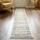 image 1 of KUKOON Green Vintage Style Floral Hallway Runner Rug 60cm x 240cm | Green