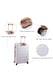 image 4 of Living and Home 4 Wheels Lockable Travel Suitcase Set of 4 - 28+24+20+14 Inch with White Brown | White | 4