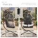 image 7 of Egg Chair Ariane with Swing Seat Frame, Thick Cushions and Protective Cover | Grey | dark grey | 1