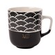 image 3 of Monochrome Black & White Mugs 370ml | Black | Cute | 370ml | 1