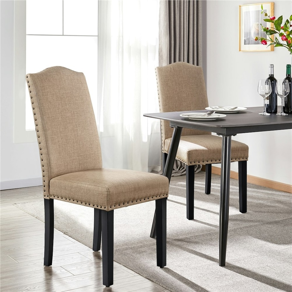 image 1 of Yaheetech Set of 2 Classic Dining Chairs