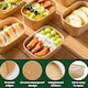 image 6 of ECONX 650ml Kraft Food Containers with Plastic Lids Rectangular Takeaway Food Box 100pc