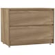 image 1 of URBNLIVING 2 Drawer Chest Storage Unit With Adjustable Feet | Multi | Oak | 1