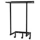 image 1 of Levede Towel Rack Wall Mounted Shelf Bathroom Storage Holder with Hooks Black