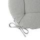 image 4 of Harbour Housewares Round Garden Chair Seat Cushions - Grey - Pack of 2 | Grey | Grey