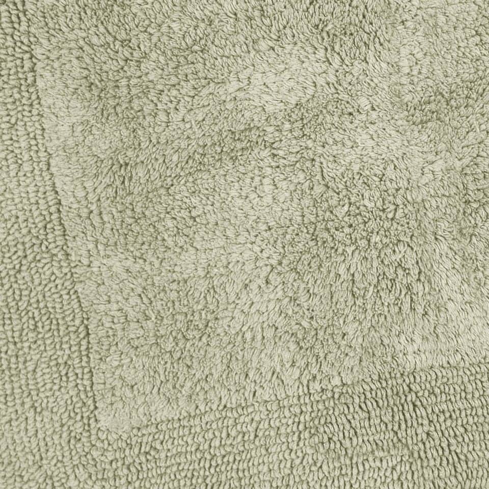 image 1 of Heavyweight Reversible Bath Mat Rug 53 x 85cm - Sage Green