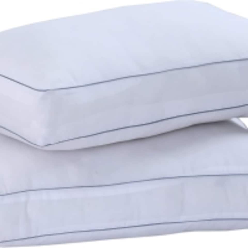 image 1 of 100% Egyptian Cotton Pillow, Side Sleeper, Bounce Back, Hypoallergenic - Pack of 2