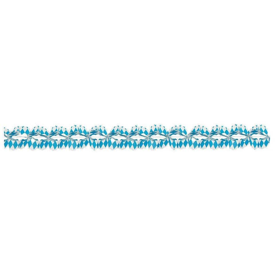 Amscan Paper Bavarian Garland - Blue/White - One Size