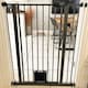 image 6 of Bettacare Pet Gate with Lockable Cat Flap, Narrow, 68.5cm - 75cm, Slate Grey, 104cm in Height