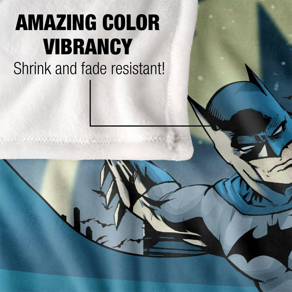 image 1 of Batman Bat Signal Blanket - Multicoloured - One Size