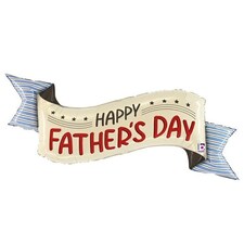Father's Day Banner Foil Helium Giant Balloon 130cm / 51 in
