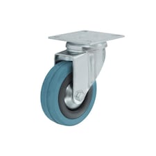 Smiths Ironmongery Swivel Castor - Blue/Silver - One Size