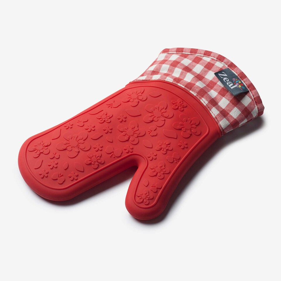 image 1 of Zeal Steam Stop™ Waterproof Silicone Single Oven Glove Green