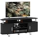 image 1 of HOMCOM TV Unit Cabinet for TVs up to 55 Inches with Storage Shelves and Cupboard, Entertainment Centre for Living Room, Black