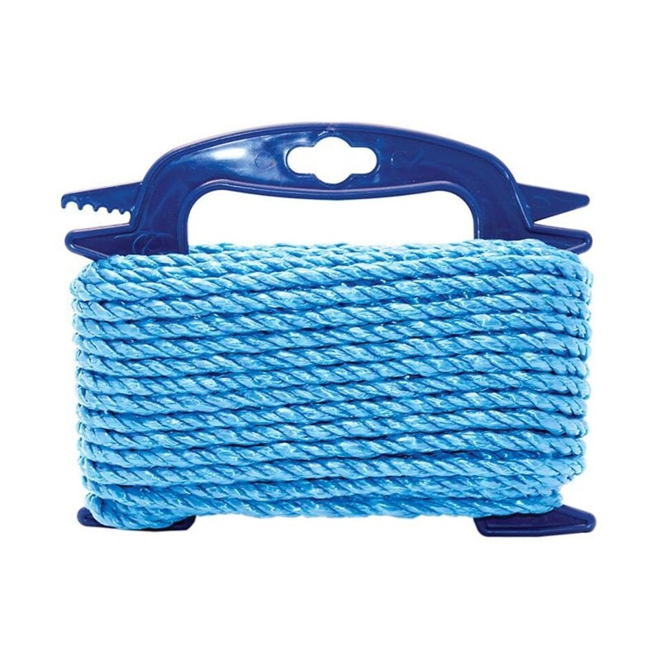 Faithfull Blue Poly Rope On Hasp - Multi Colour - 10mm x 10m