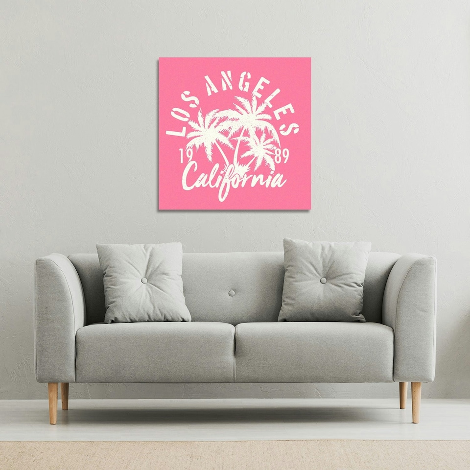 image 1 of Los Angeles California (Canvas Print) 127 x 127 x 4cm