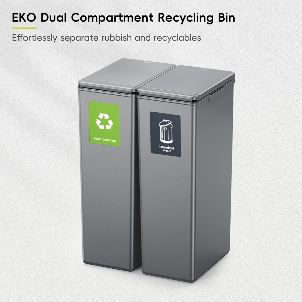 image 1 of Morandi Touch Twin Pack 30L 2x Grey | Grey | Dark Grey | 30L
