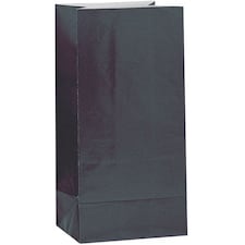 Black Paper Party Bag - Pack of 12