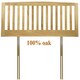 image 1 of 4ft Small Double 100% Genuine solid oak headboard bedhead end.Oak wood wooden, woodern style slat headboard N/A | 4ft Small Double
