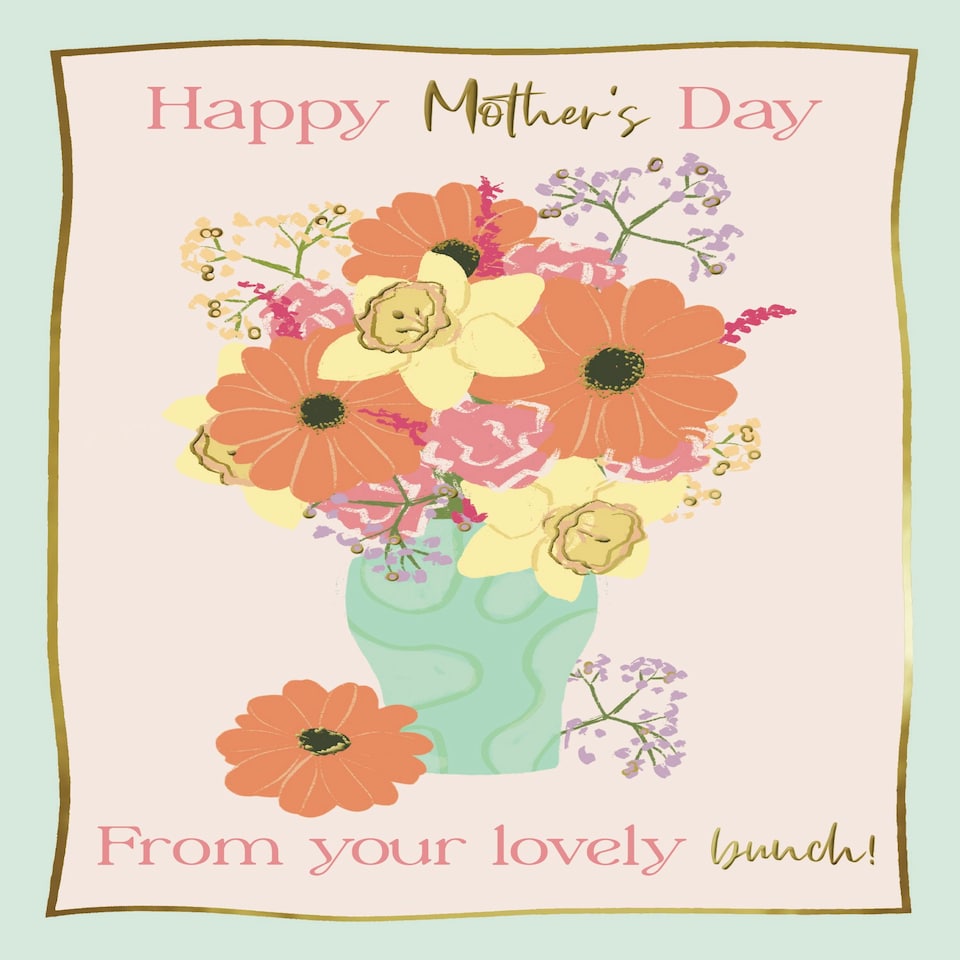image 1 of Happy Mother's Day From Your Lovely Bunch! - Funny Floral Mother's Day Card