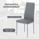 image 5 of HOMCOM Round Dining Table Set for 4, Kitchen Table and Chairs with Cushion
